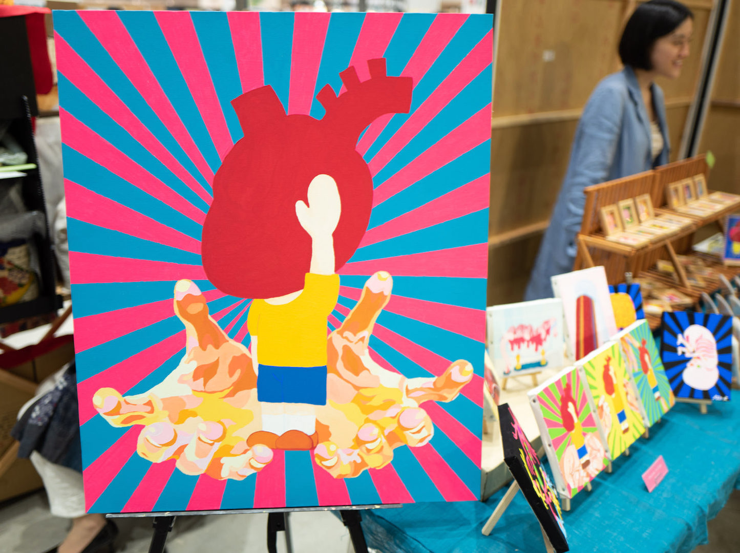 内蔵アート「かたやまかほ」さん。