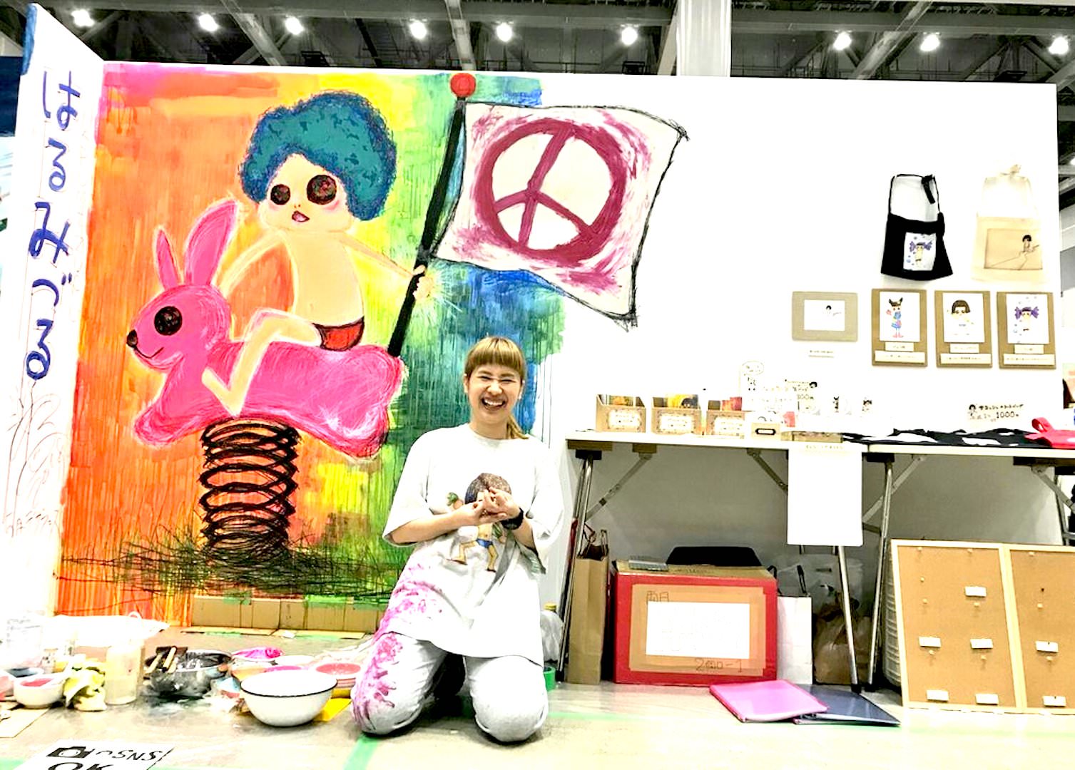 【デザフェス vol.47】はるみづる（Harumizuru ）のライブペインティング
