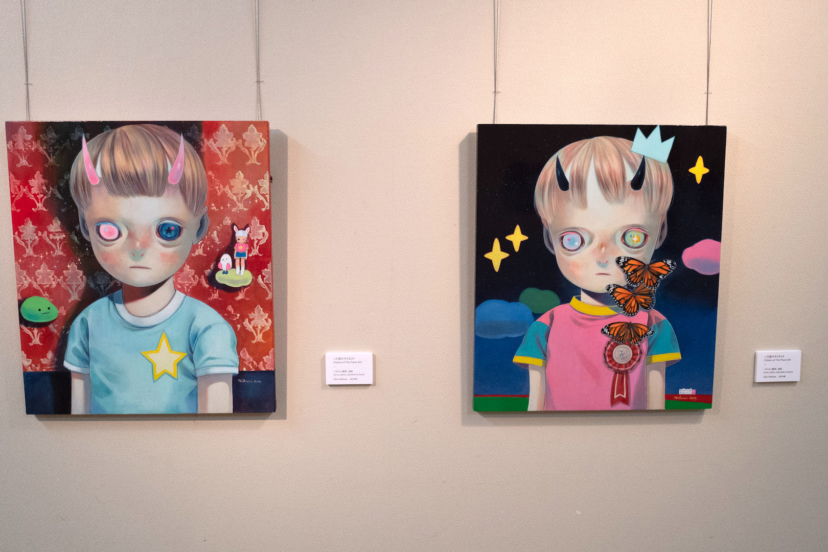左：「この星の子供23」（2014年）右：「この星の子供24」（2014年）