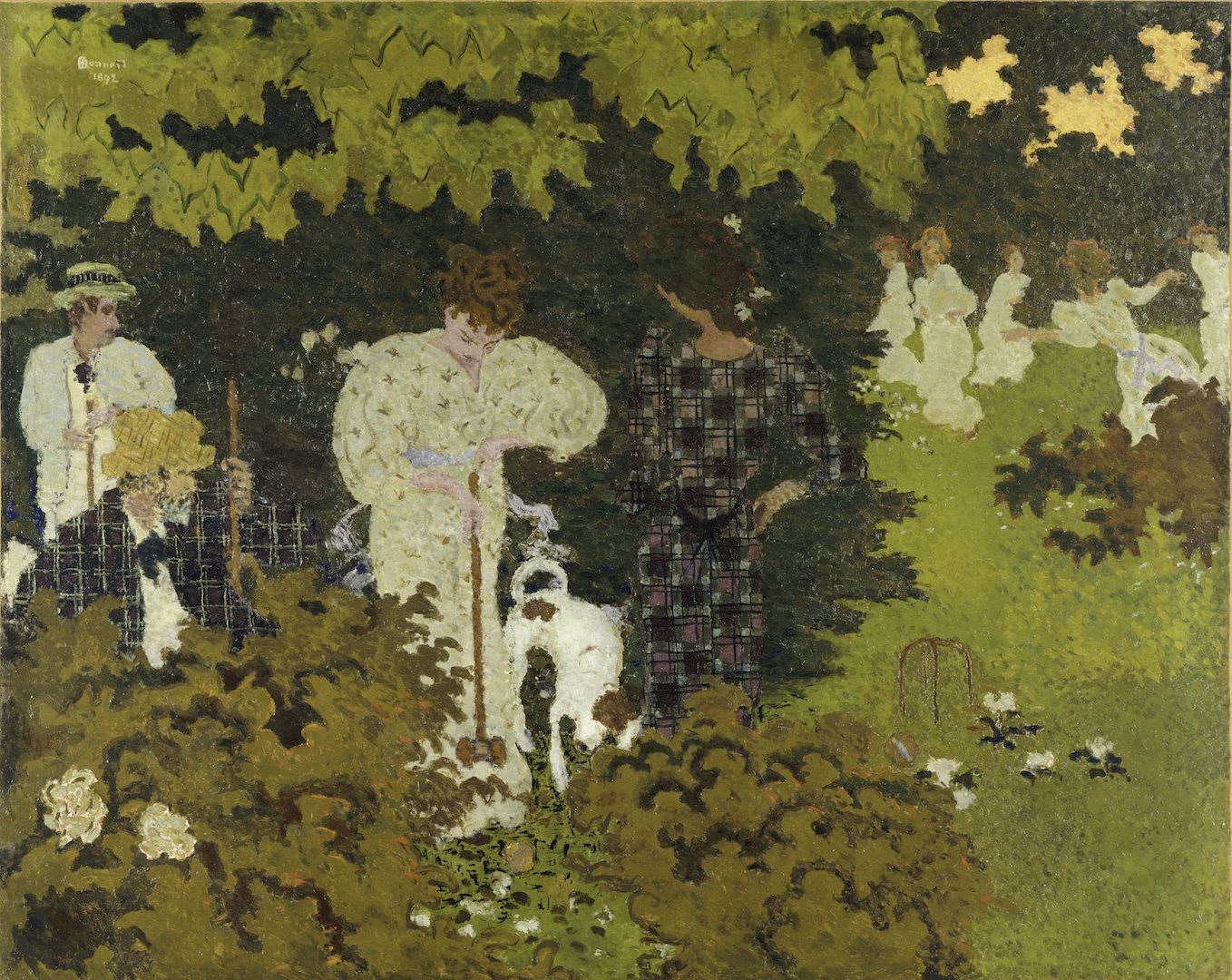 ??エール・ボナール《黄昏（クロッケーの試合）》1892年 油彩、カンヴァス 130.5×162.2cm オルセー美術館 © RMN-Grand Palais (musée d'Orsay) / Hervé Lewandowski / distri…
