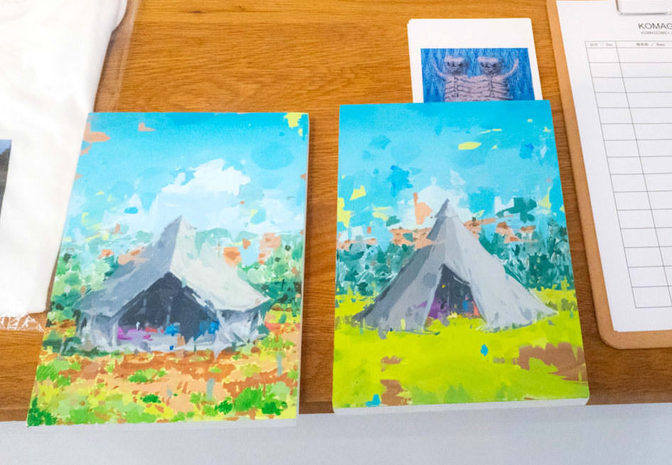 未展示作品〜 左：「tent21」右：「tent18」 いずれも2017年