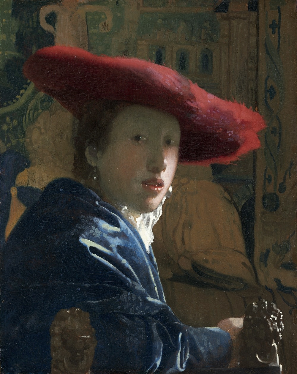 ??ハネス・フェルメール 《赤い帽子の娘》1665-1666年頃 ワシントン・ナショナル・ギャラリー National Gallery of Art, Washington, Andrew W. Mellon Collection, 1937.1.…