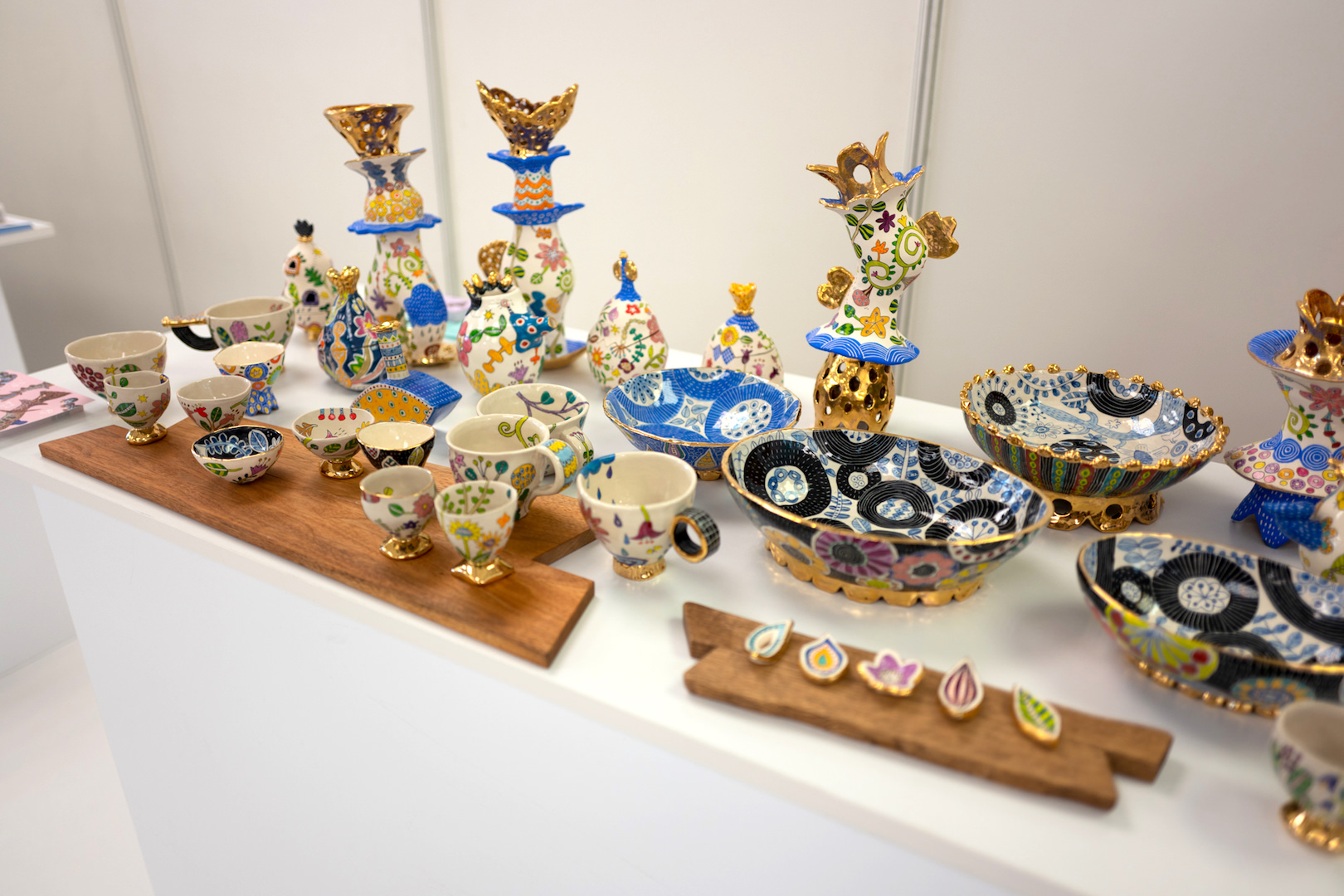 制作工程の違いが作品ごとに異なり、見ていて飽きない作品の数々。長居してしまいました･･･。