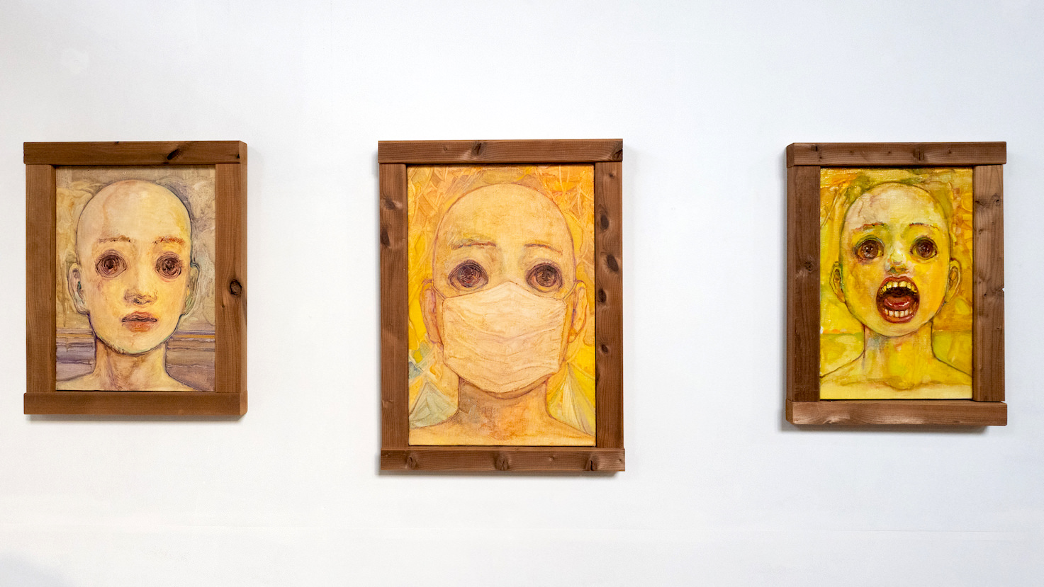 多田恋一朗さんの作品は個展からこちらに場所を移して展示
