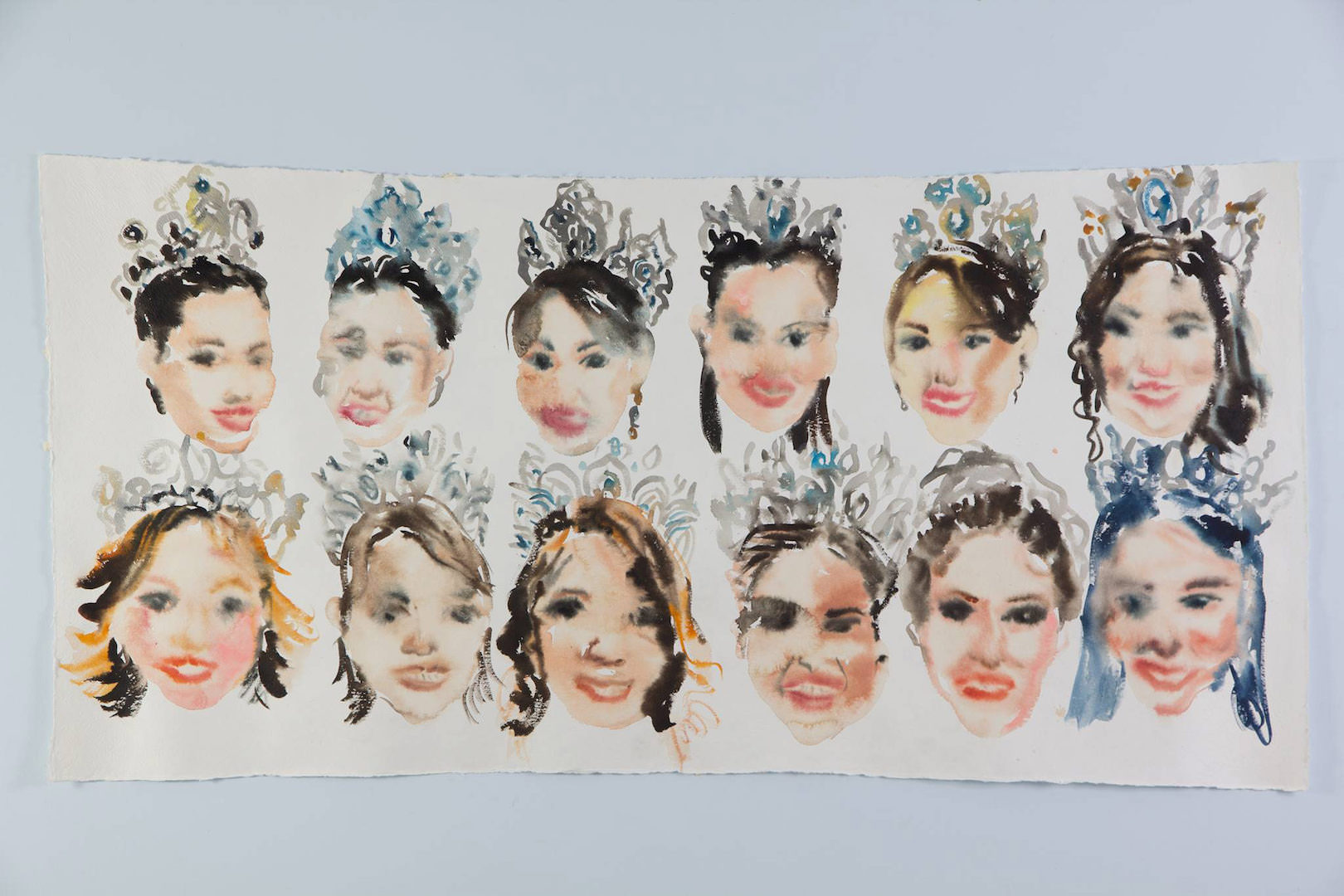 Tawan Wattuya ／ タワン・ワトゥヤ Miss Thailand 4 2015 Watercolor on paper ©Tawan Wattuya Courtesy of nca nichido contemporary art