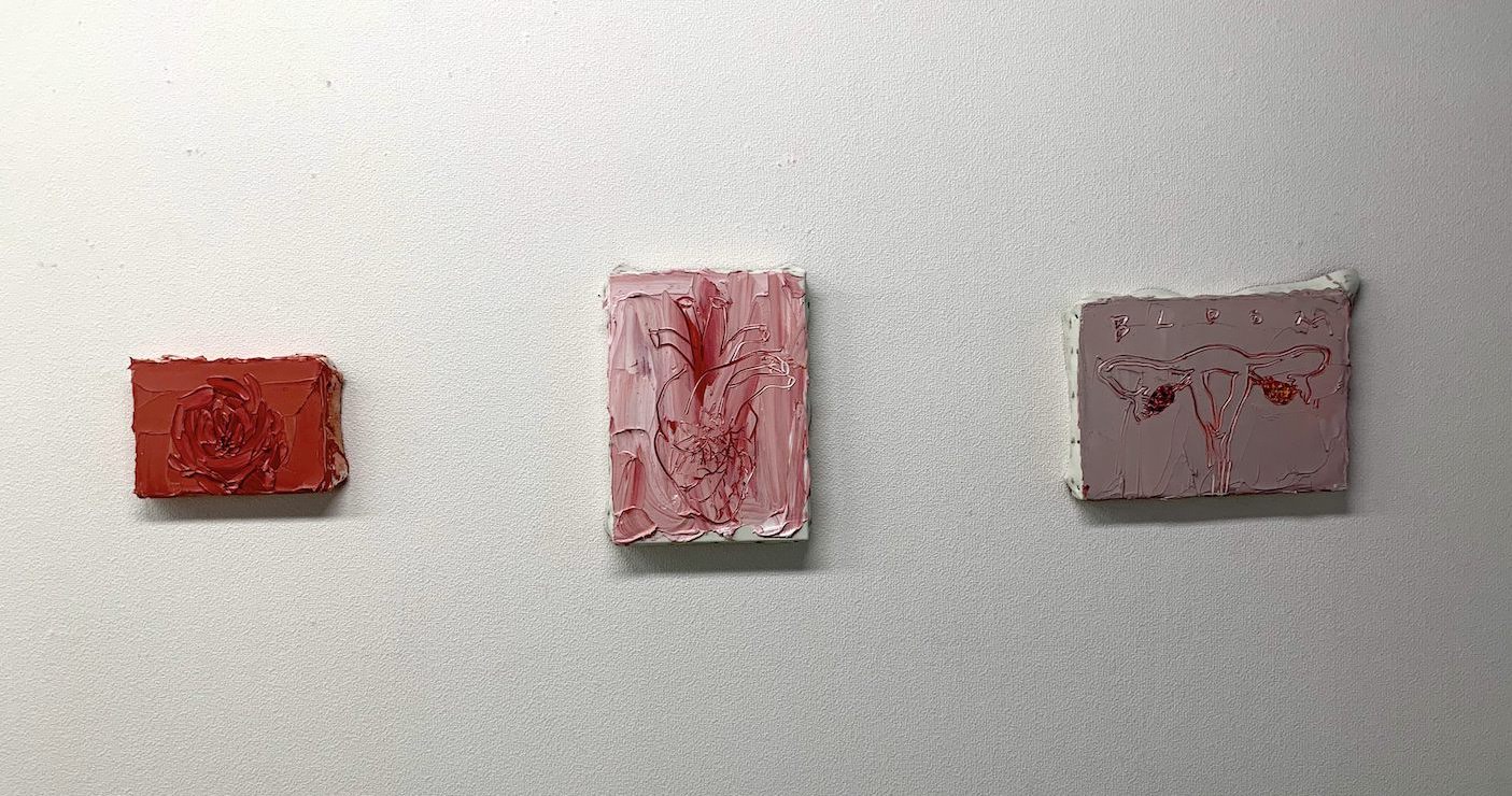 左より順番に《rose》《heart》《Uterys》