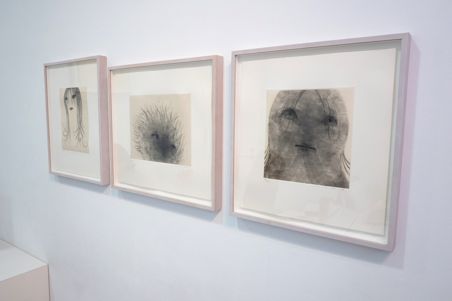 左より《shower》《heat》《swell》spit bite dryprint 全て2004ｰ5年