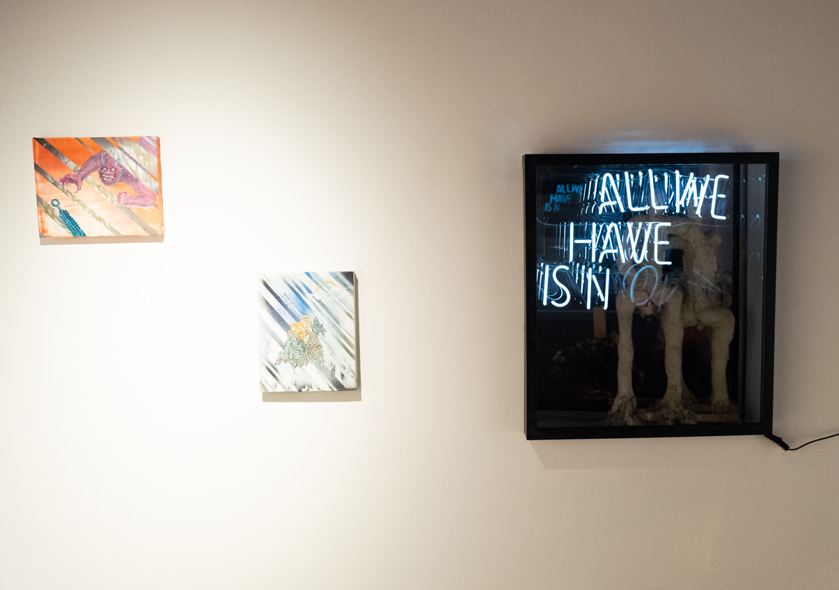 右：《all we have is “now"》展示風景〜1階