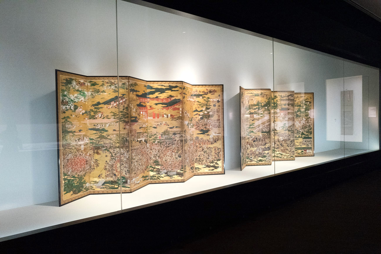 岩佐 又兵衛 《洛中洛外図（舟木本）》 六曲一双 紙本金地着色 各162.7×342.4cm 東京国立博物館