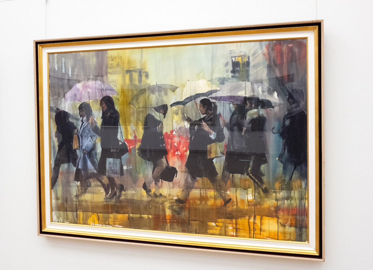 村上豊《それぞれの雨》
