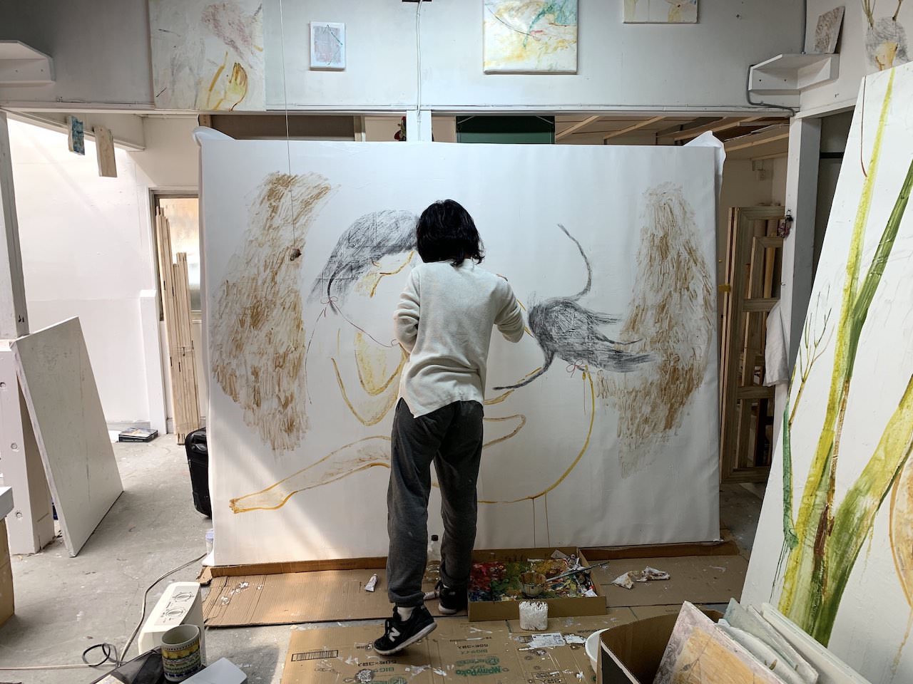 【アトリエ訪問】画家やましたあつこさんのシェアアトリエ「studio MOKAH」