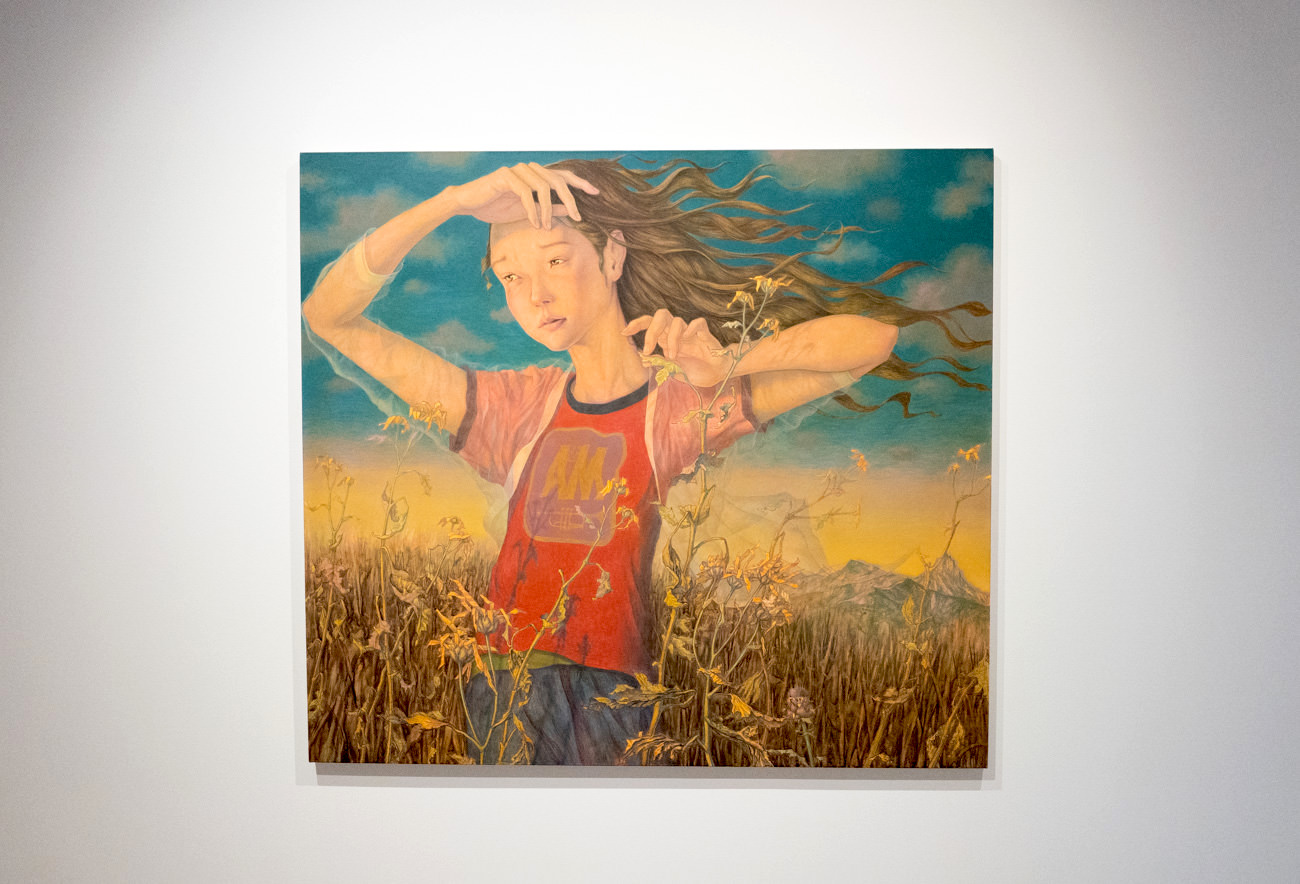 福井篤《Happie than the morning sun》2017年 アクリル・キャンヴァス