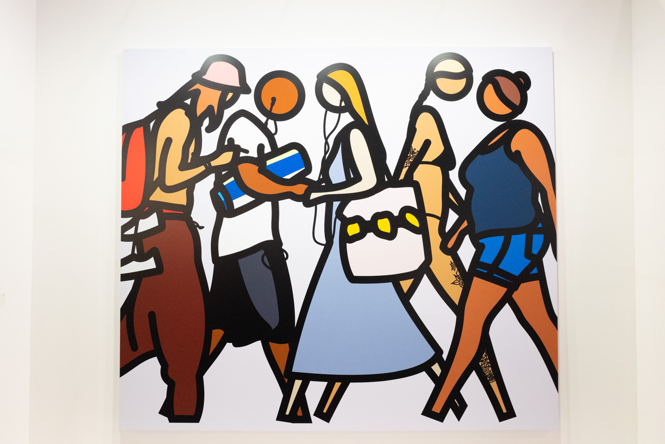 Julian Opie《Walking in Melbourne. 8》2018年