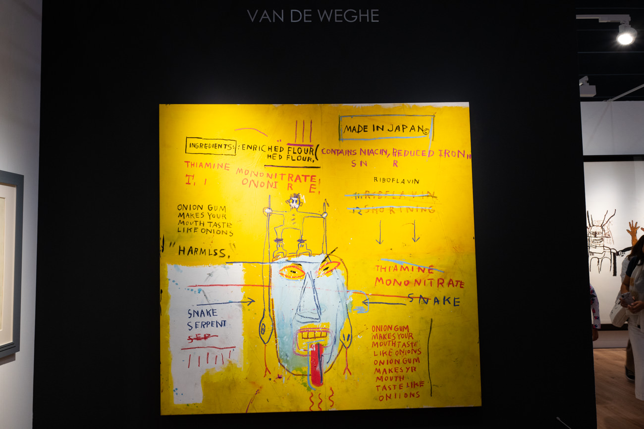 JEAN-MICHEL BASQUIAT《Onion Gum》1983年 Acrylic and oilstick on canvas