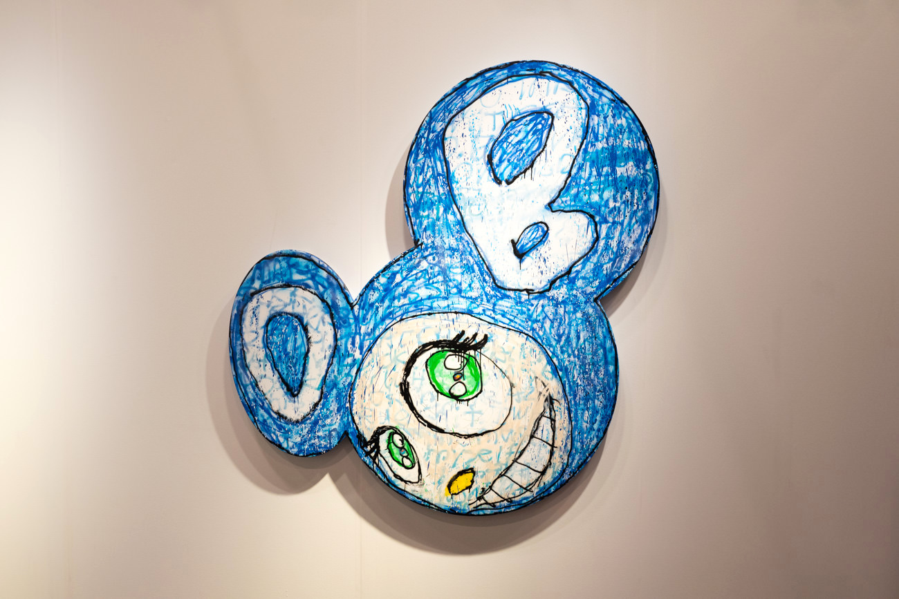 Madsaki《Untitled》Acrylic paint and aerosol on canvas150.0 × 150.0cm 2019年