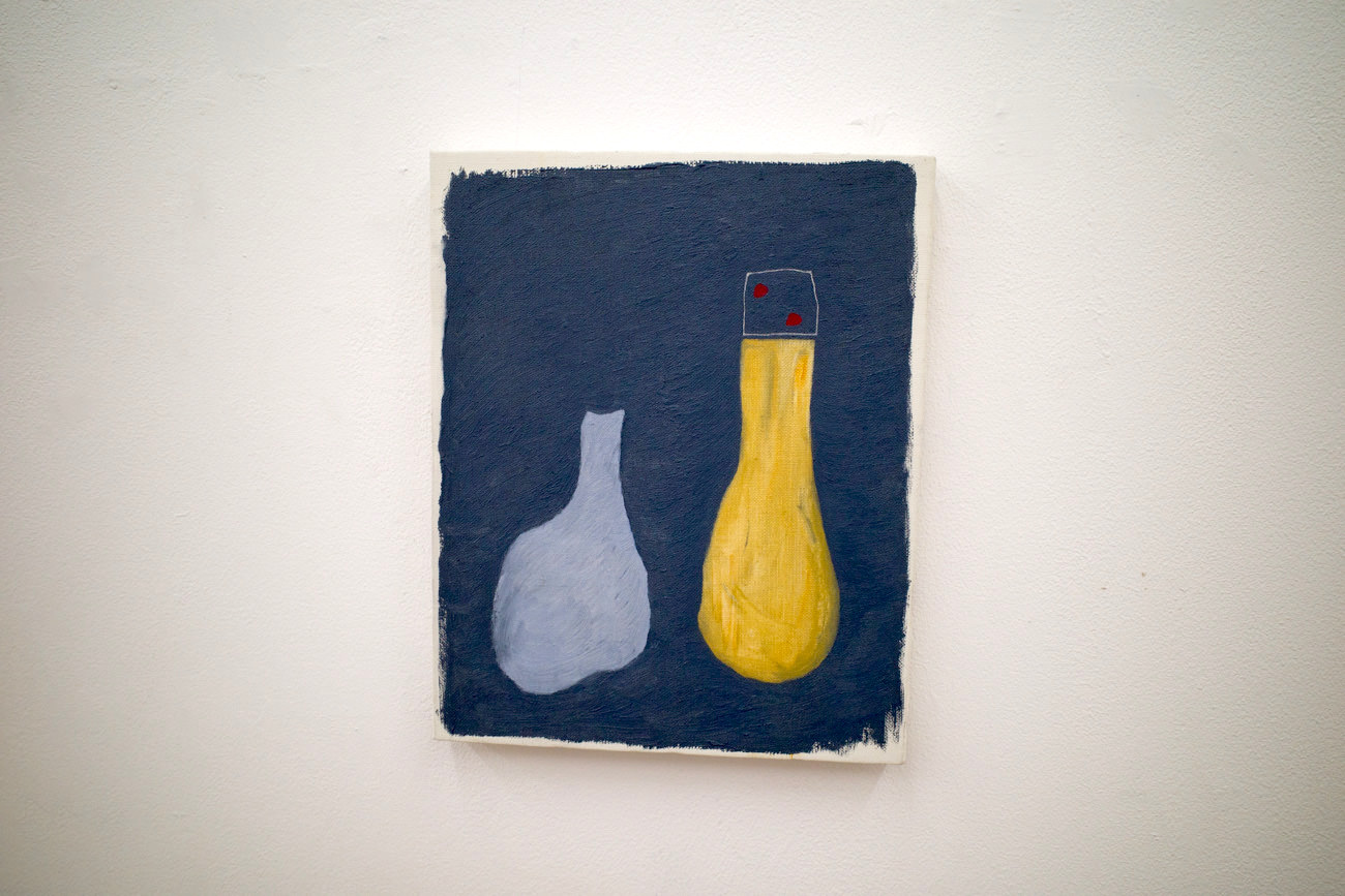 布田葉太郎 《凝視》 2019 oil on canvas 27.5×22.2cm (F3)