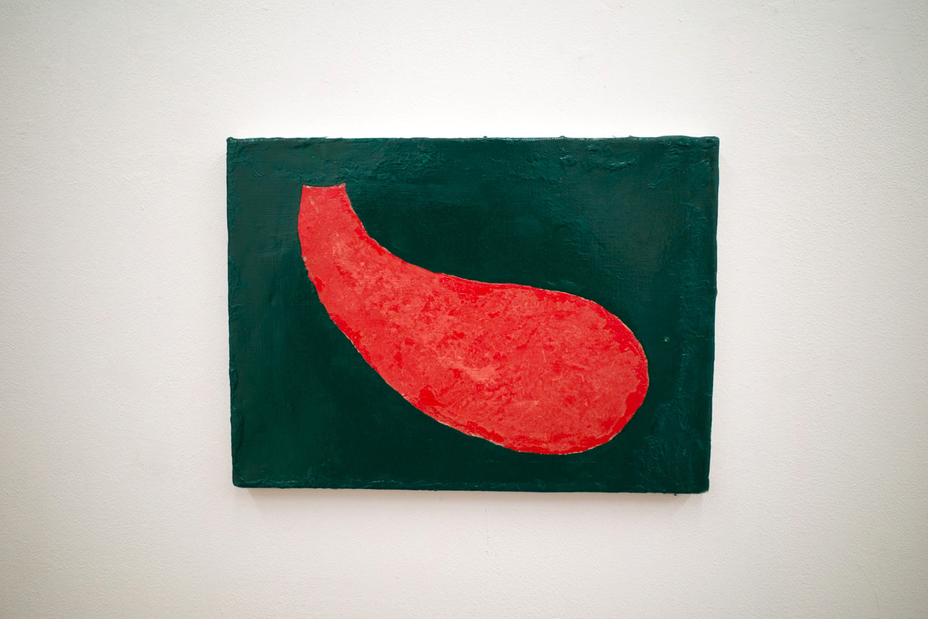 布田葉太郎 《赤》 2017-2019 oil on canvas 24.5×33.5cm (F4)