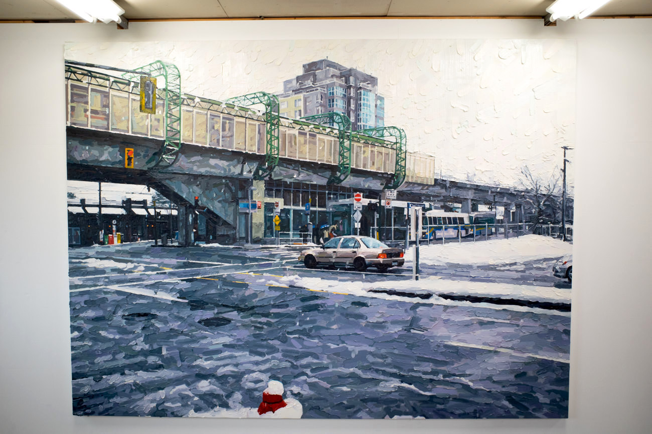 風景画シリーズの見応えある大作が展示されていました。