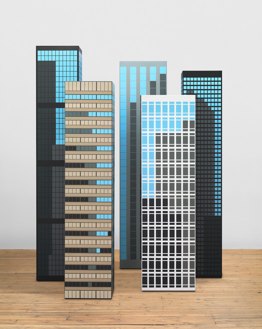 Julian Opie《Towers 1》2018年