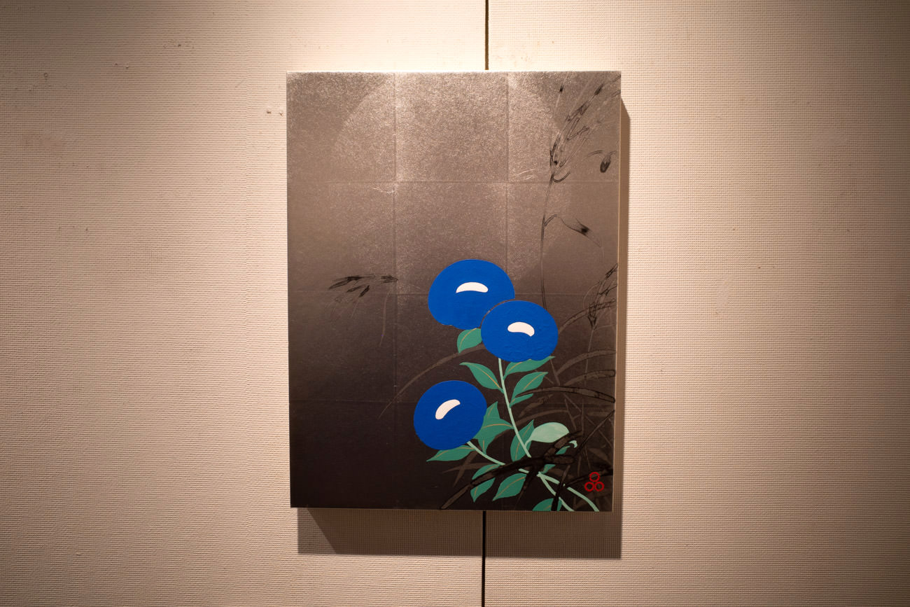 品川亮《月に桔梗》50.0×37.5㎝ 2019年