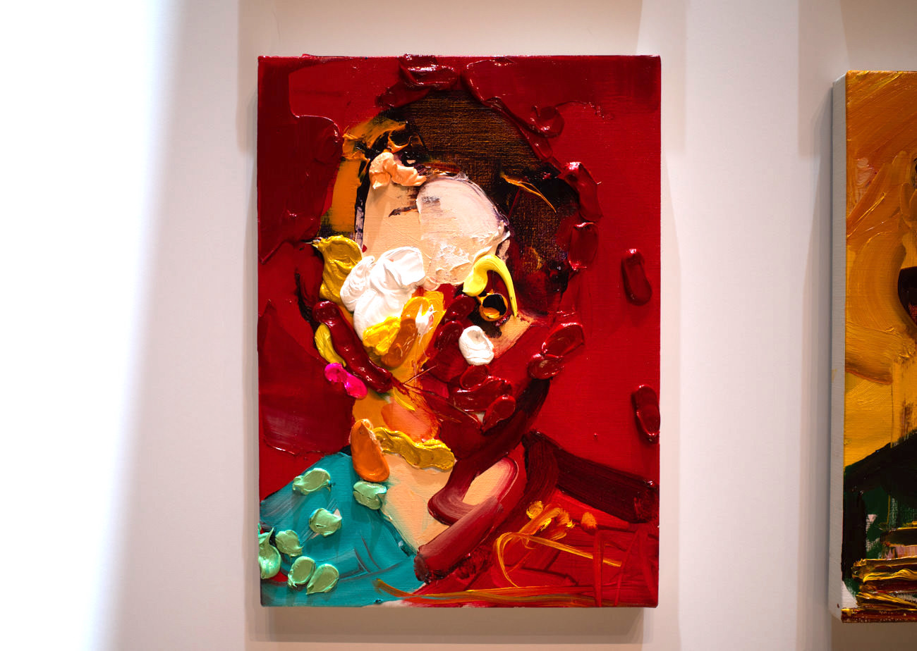 井田幸昌《End of today -4/19/2019 self portrait》 oil on canvas