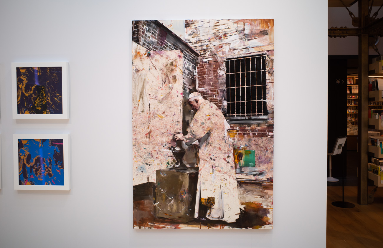 井田幸昌《pope》oil on canvas
