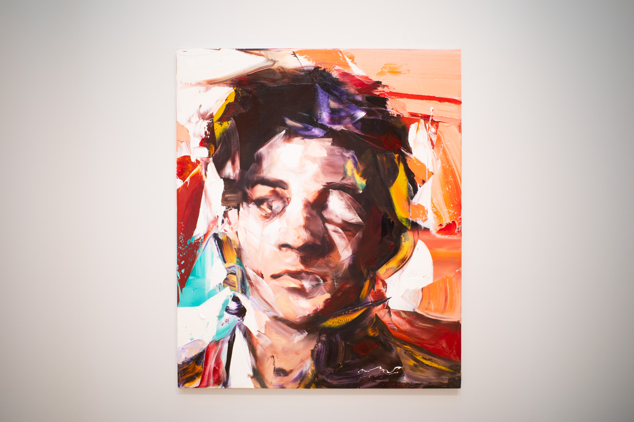 井田幸昌《Jean-Michel Basquiat No.6》oil on canvas