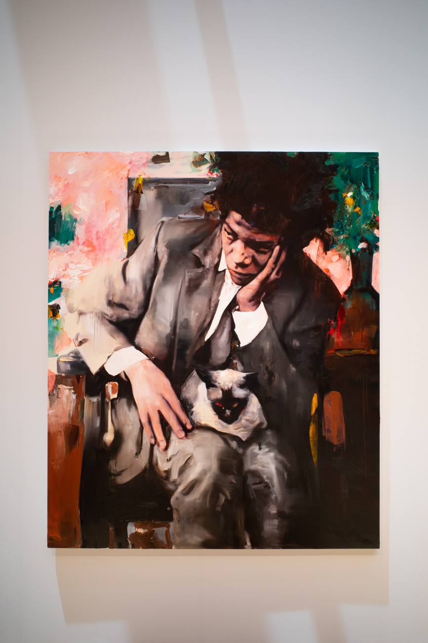 井田幸昌《Jean-Michel Basquiat No.7》oil on canvas