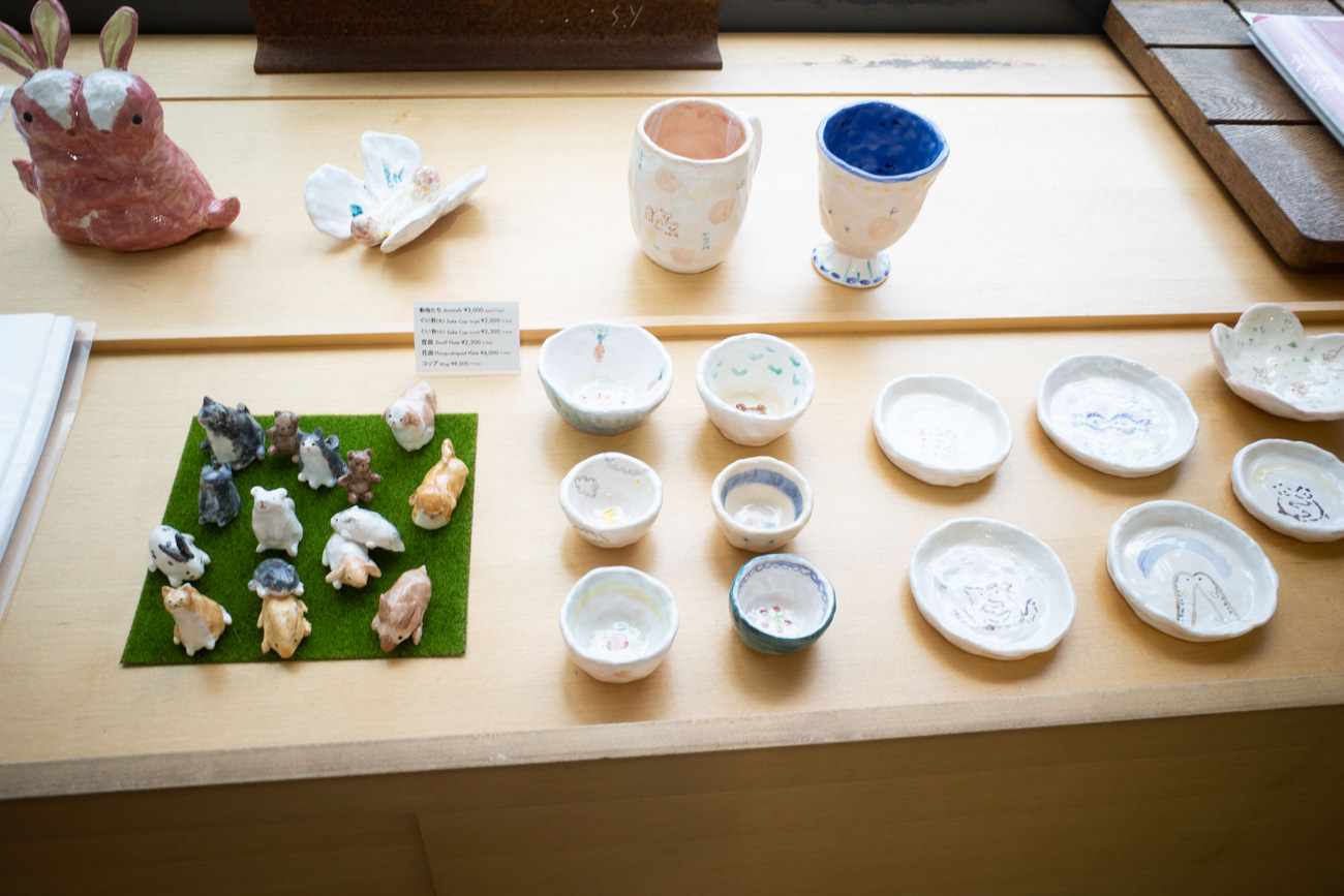 立体作品も展示