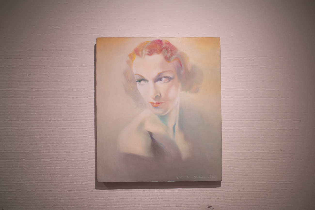 貴婦人 1988 oil on canvas 53.0x45.5 (F10)