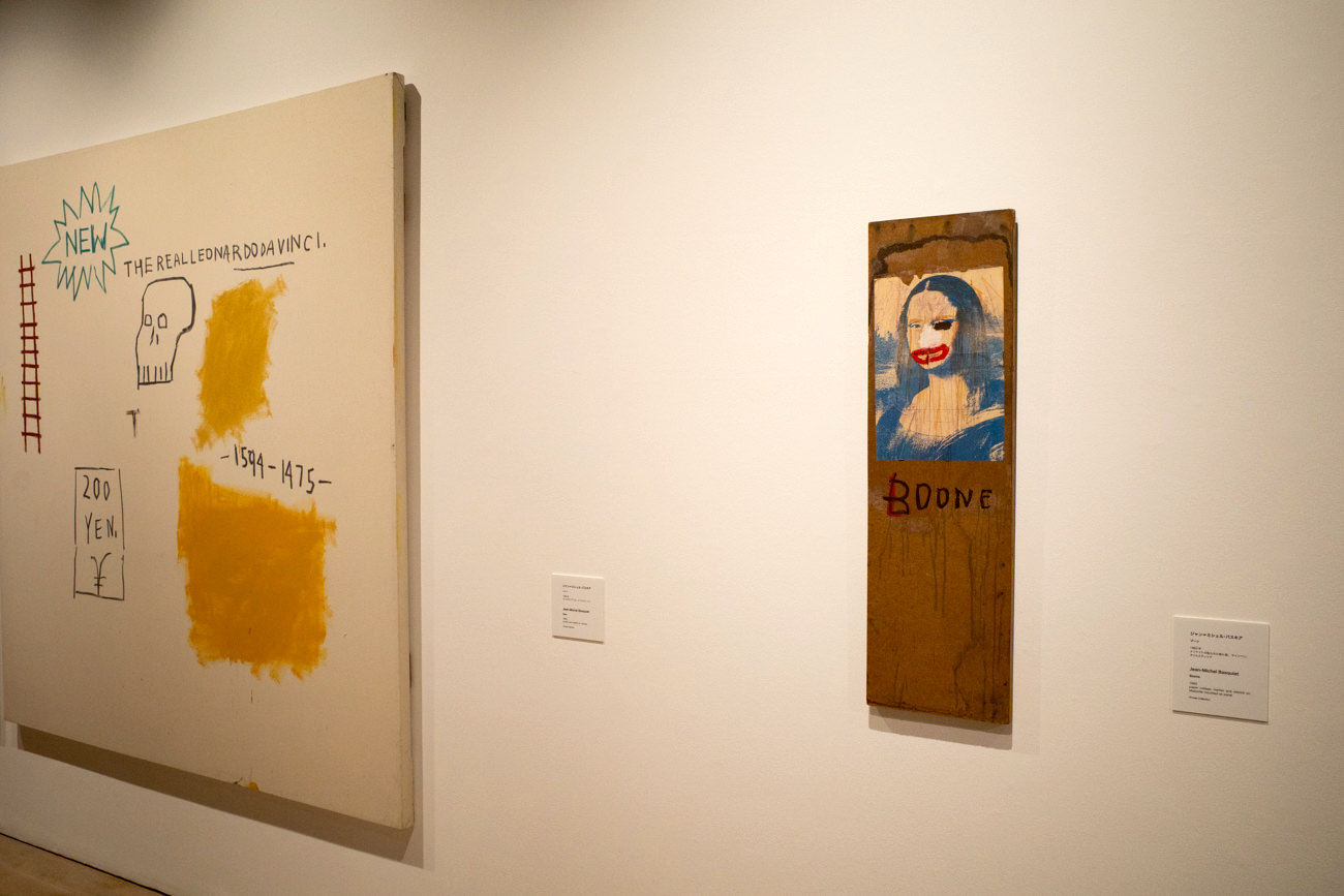 右：Jean-Michel Basquiat《Boone》1983年