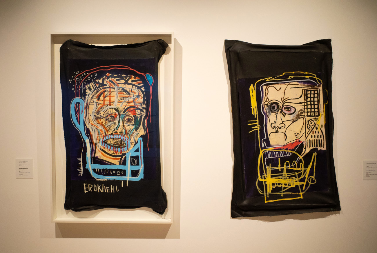 左：Jean-Michel Basquiat《Made in Japan Ⅰ》1982年右：Jean-Michel Basquiat《Made in Japan Ⅱ》1982年
