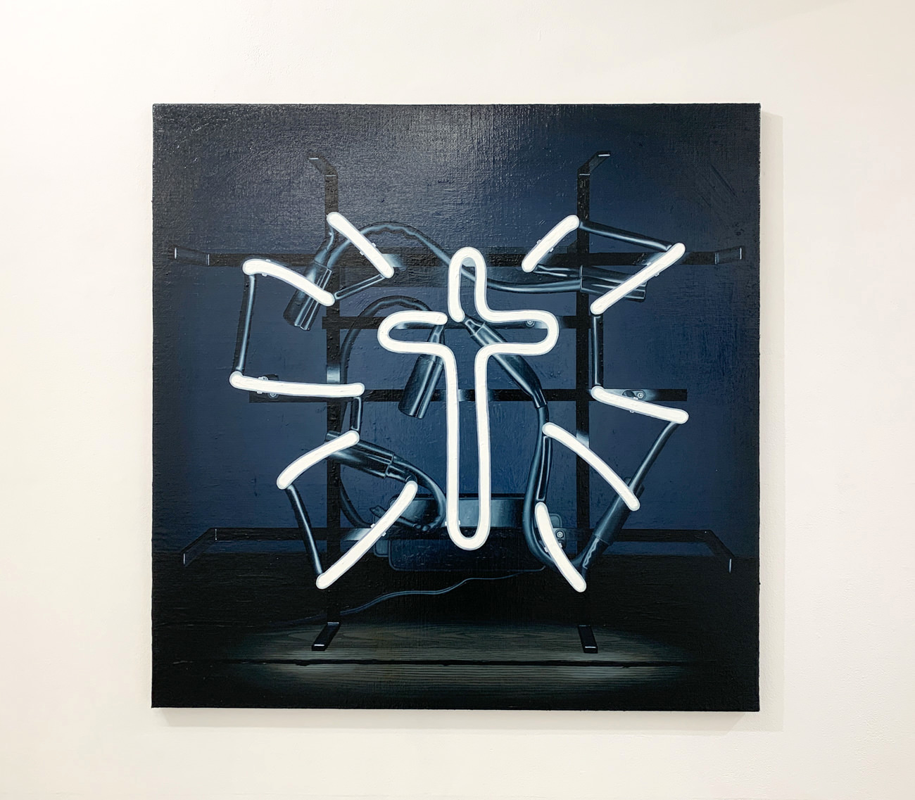 横山奈美《Cross》117×117cm 2019年