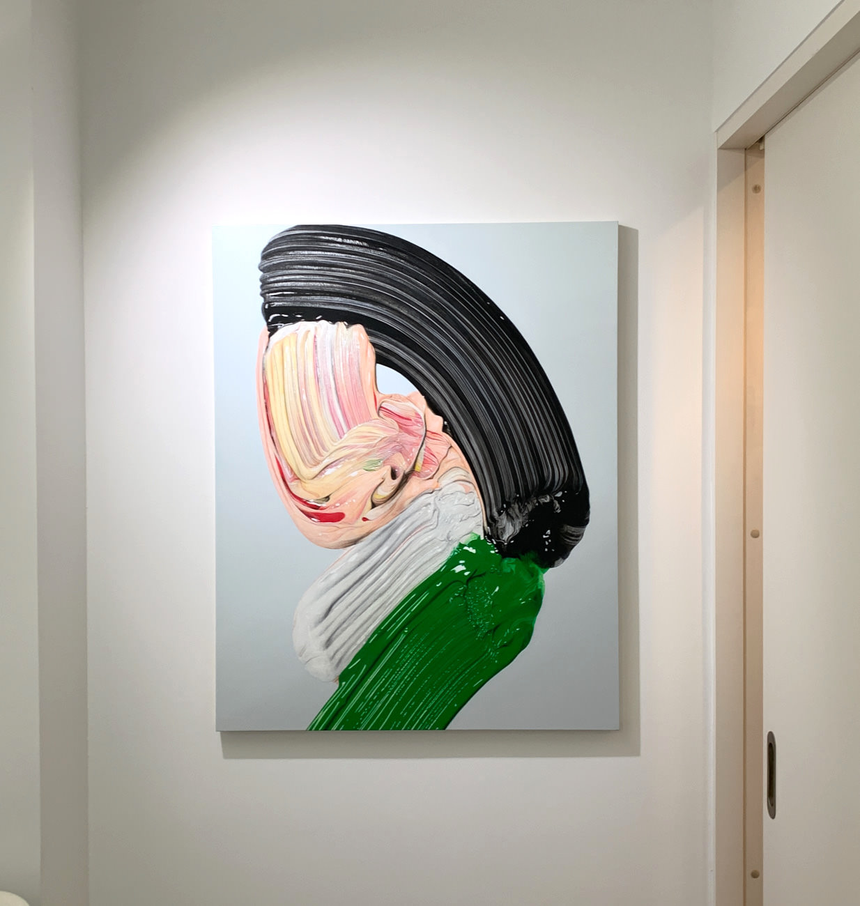 武田鉄平《絵画のための絵画022》2019年 キャンバスにアクリル絵具、油絵具、91x72.7cm