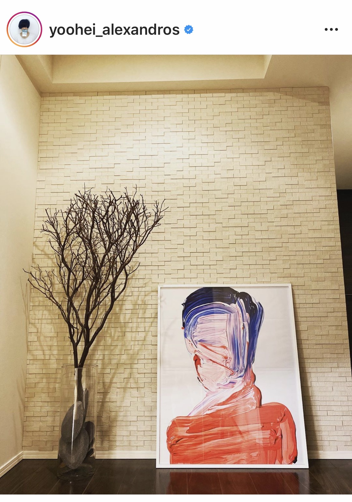 Alexandrosのボーカル川上洋平さんのご自宅にも飾られていました〜公式Instagramより