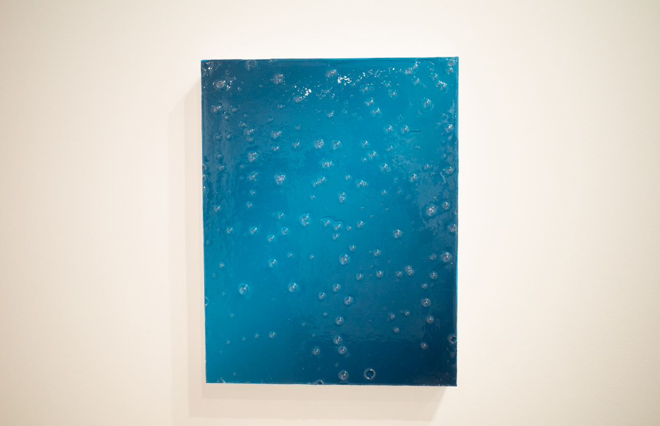 小谷くるみ 《BREATH-2》 2019年 パネルに綿布、アクリル 410x318mm