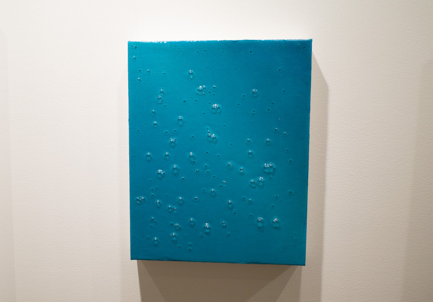 小谷くるみ 《BREATH-1》 2019年 パネルに綿布、アクリル 273x220mm