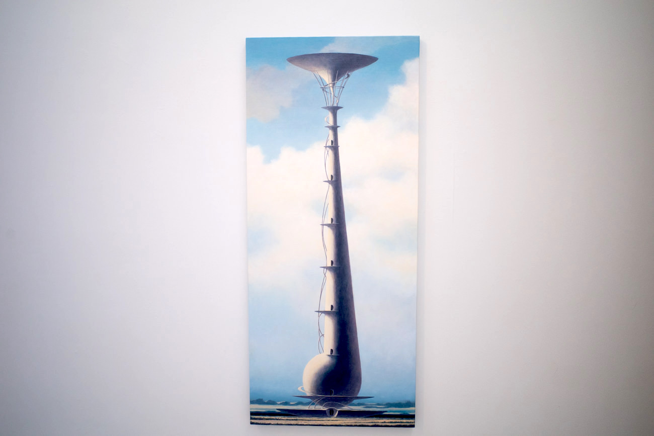 野又穫《Torch-7》2015年 120×52 @180