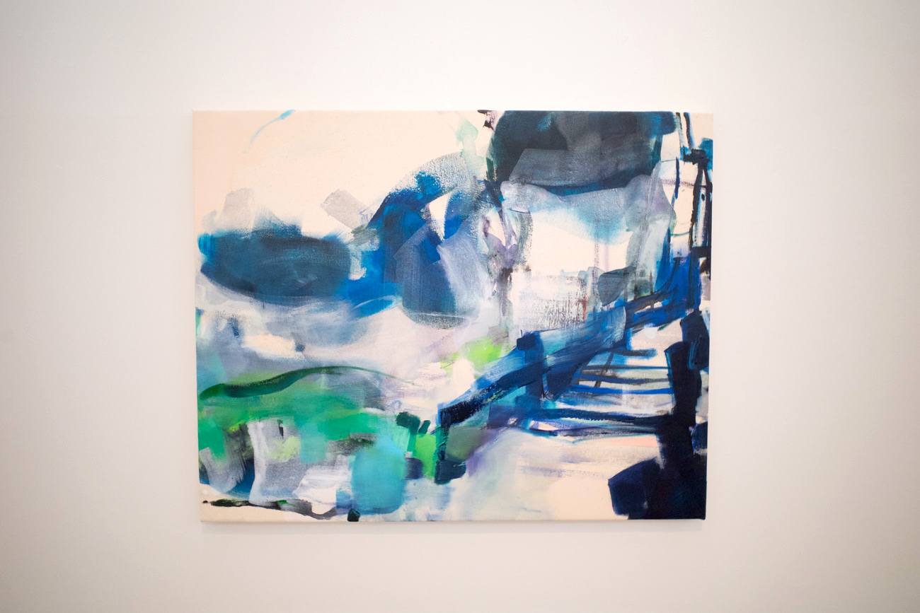 津上みゆき《View,a slope,10am 7 oct 18/2019》2019年 73×91.2cm @5000USD