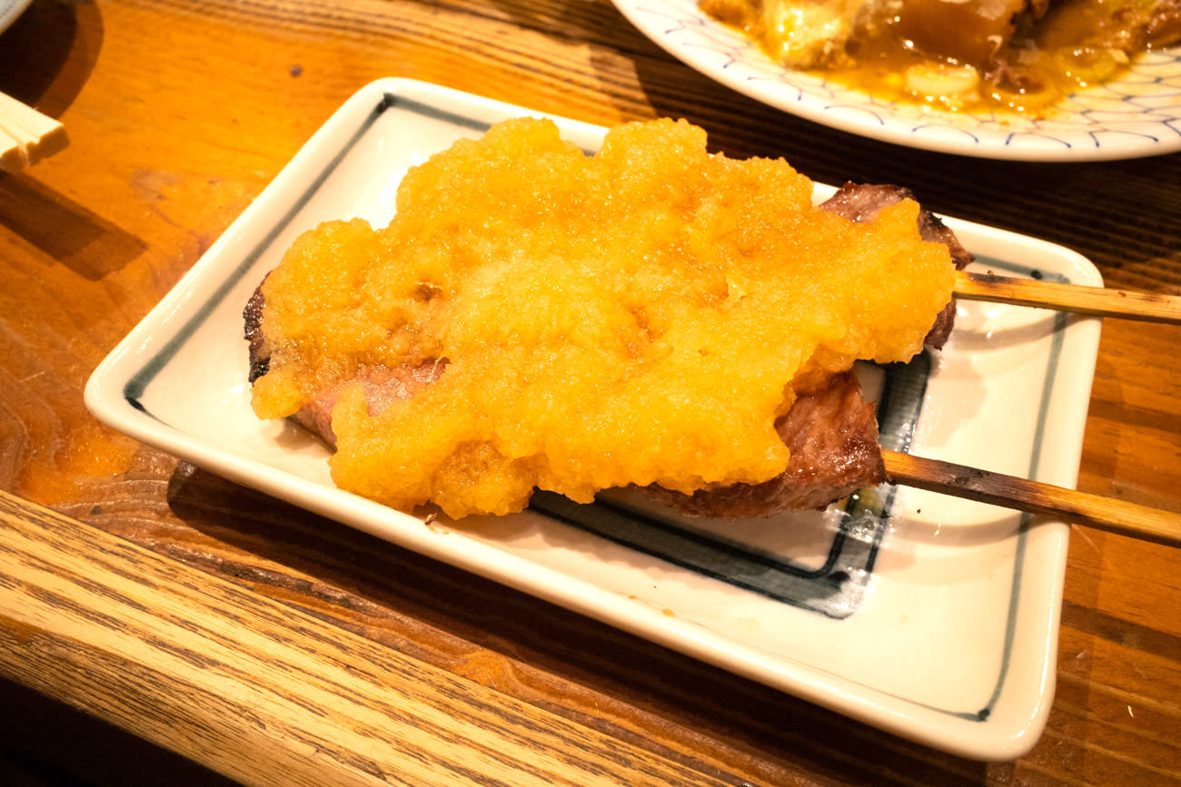 筆者オススメの「牛串おろポン」