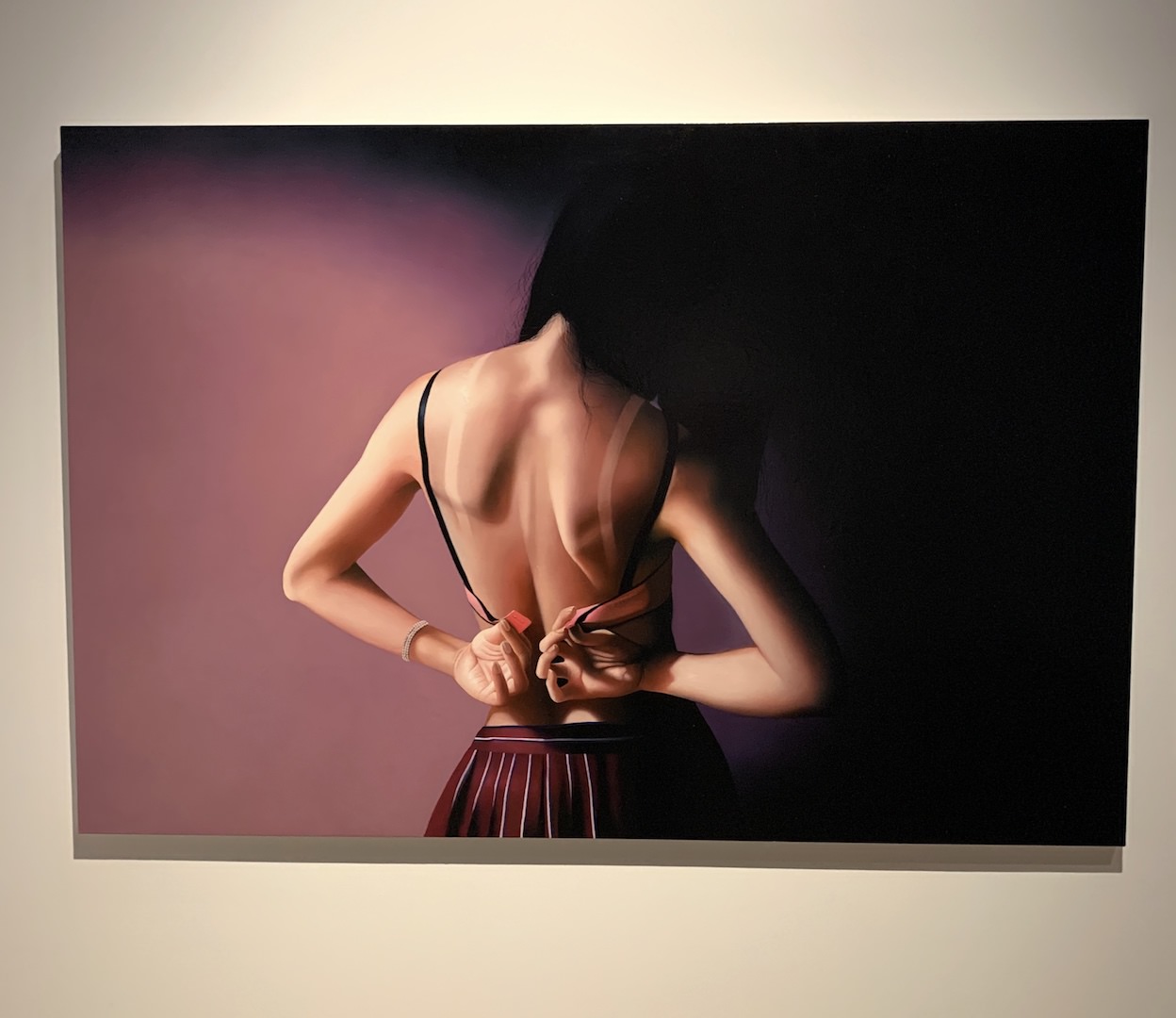 松川朋奈 《朝4時までは待っていて #2》 油彩、木製パネル 130.3×194cm 2016年