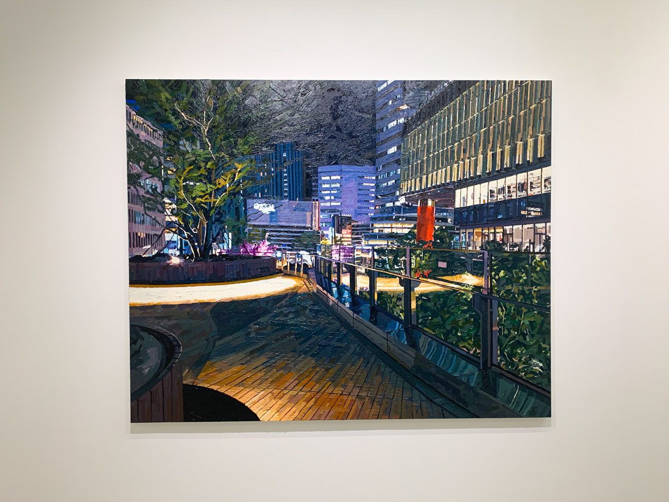 富田直樹《Tokyo(Hibiya)》2019年 キャンバスに油彩162x130x3cm @99