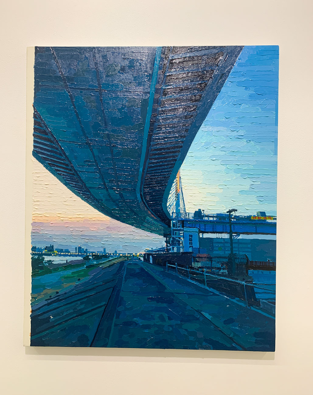富田直樹《 Tokyo(Metropolitan Expressway)》2019年 キャンバスに油彩 72.7x60.6x2cm