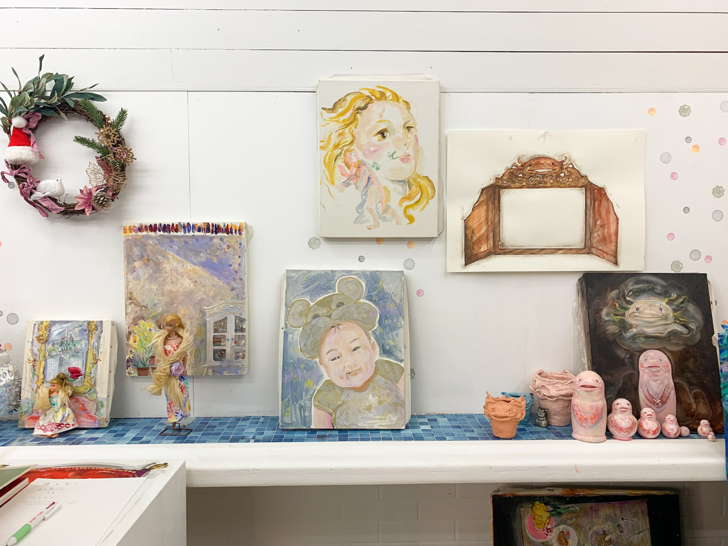 公開制作ゾーン〜展示風景