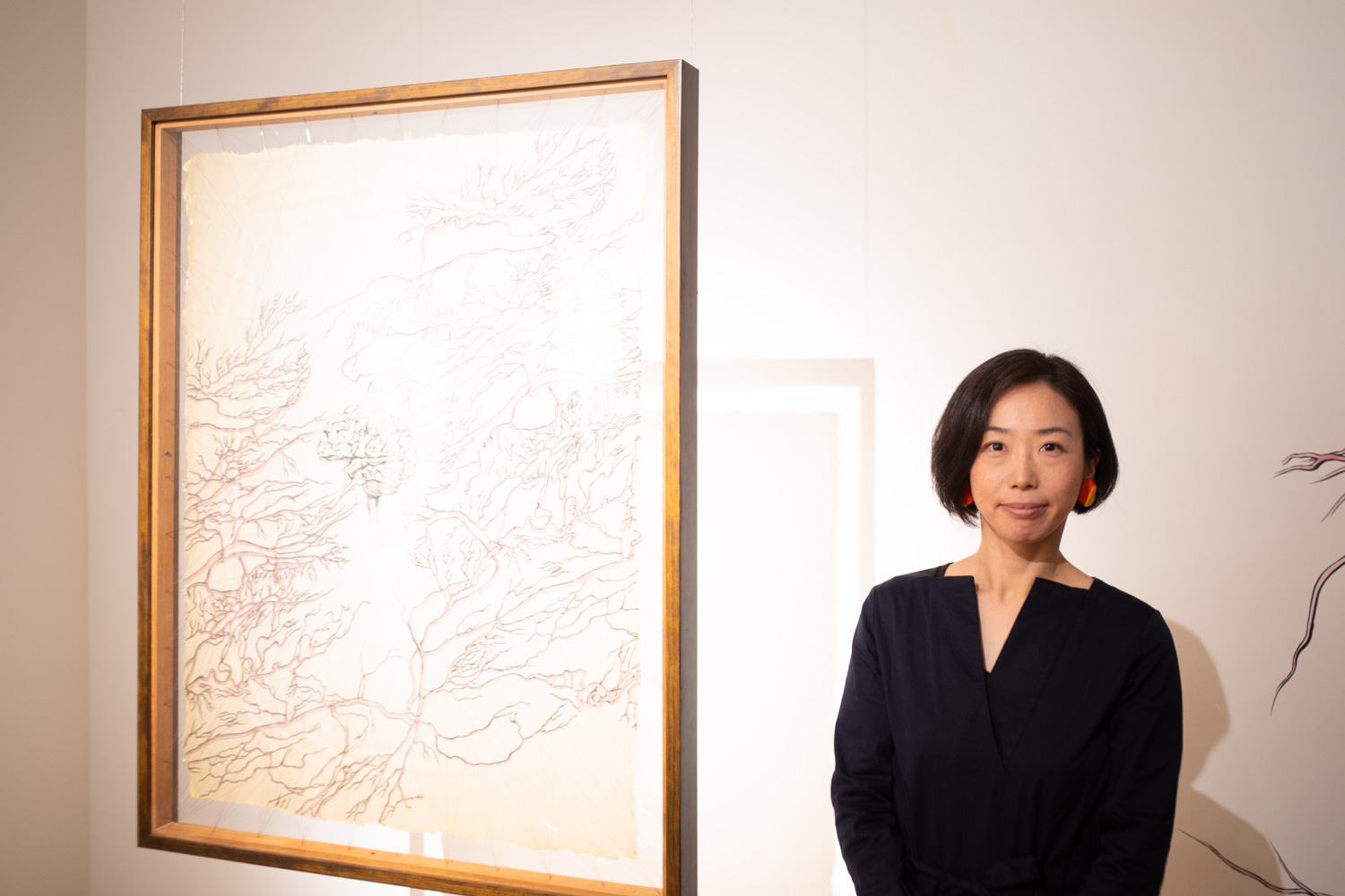 束芋さん ※展覧会オープニングに撮影