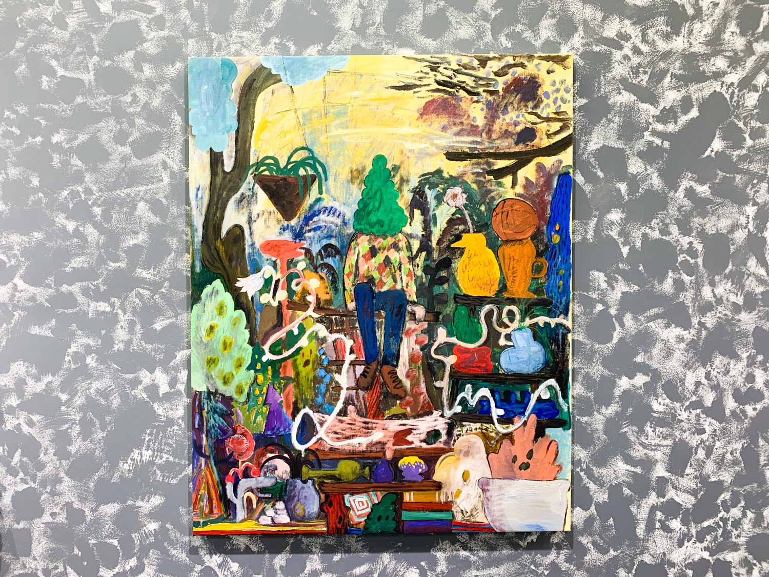 平子雄一≪Perennial 4.Jan≫ 2019 Acrylic on canvas 910x727mm