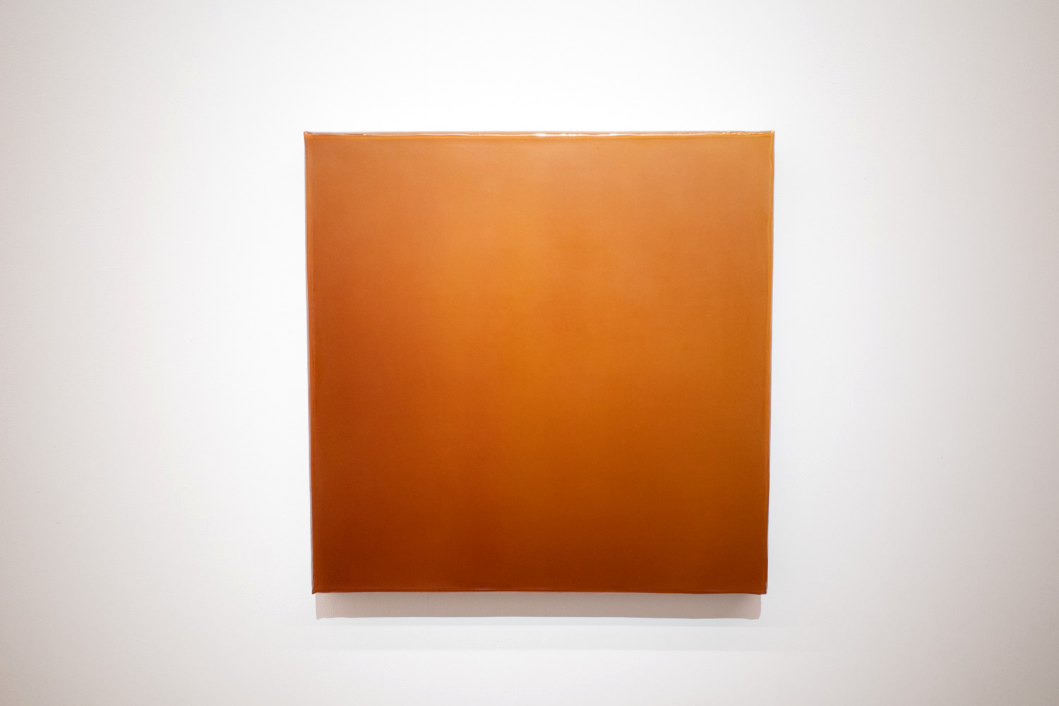 大庭大介《METEOR PAINTING》2018年 アクリル、麻、パネル、鉄隕石