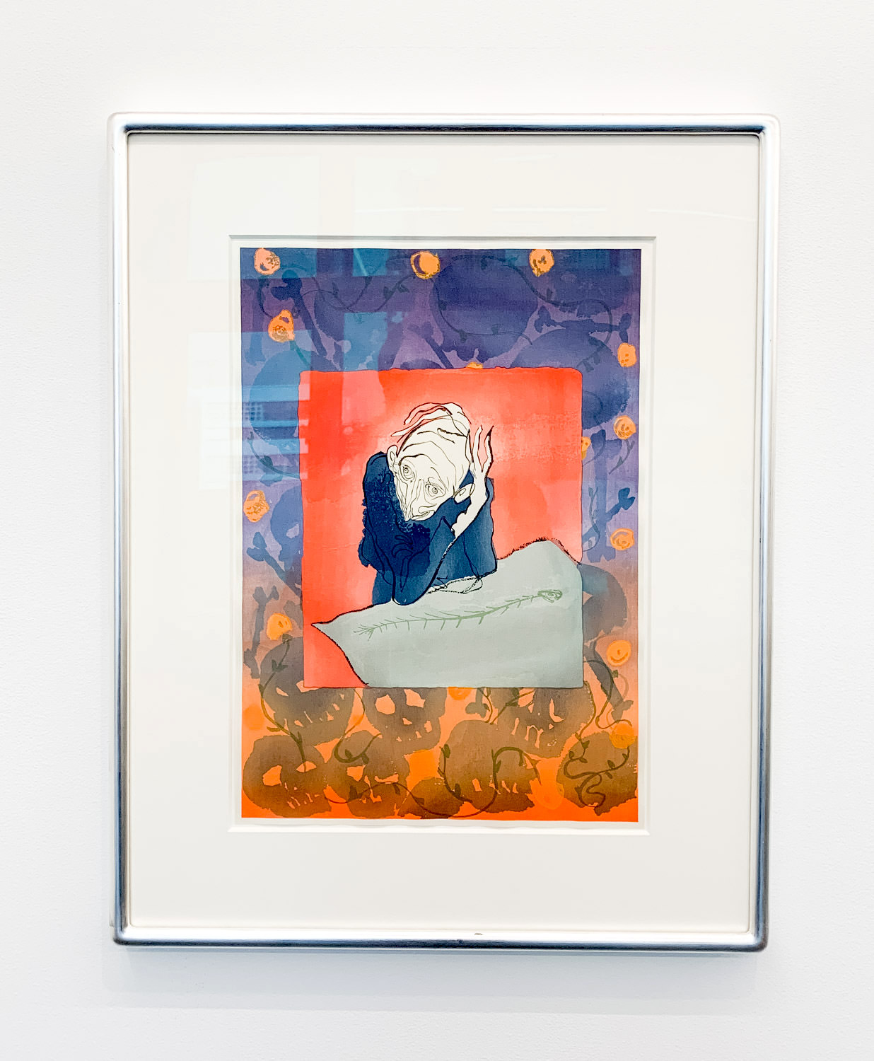 Sanya Kantarovsky ≪Woe to Wit≫ 中央のイメージと背景は2つの作品を組み合わせたものです。