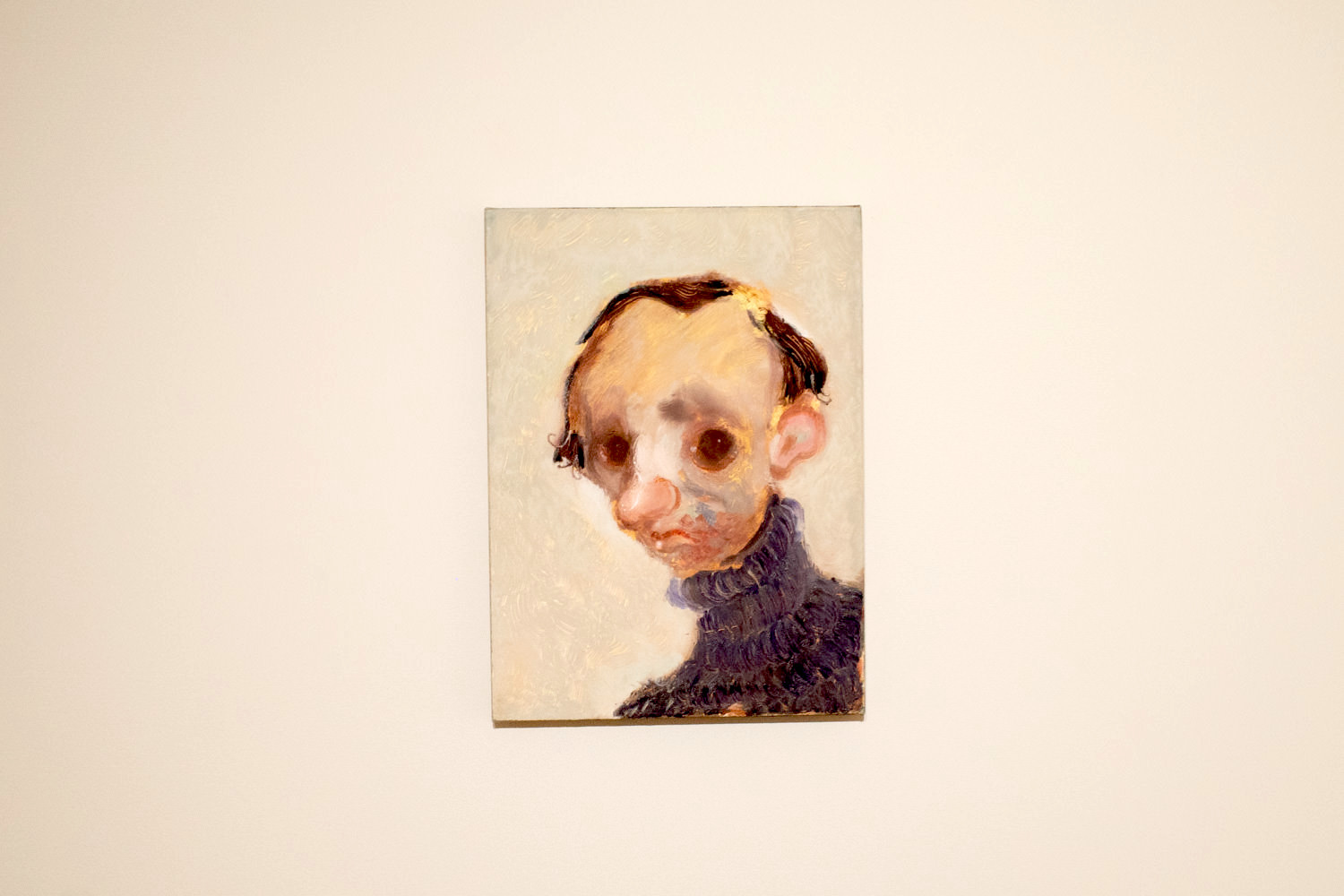 Sanya Kantarovsky ≪Burned≫2019年 Oil and watercolor on canvas