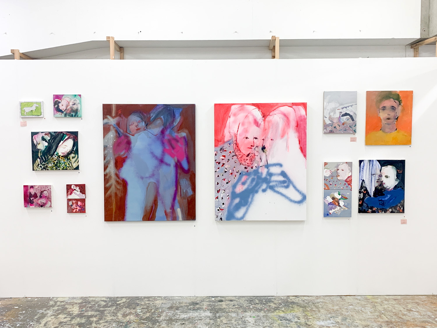 NC棟407教室オープンスタジオでの作品展示風景